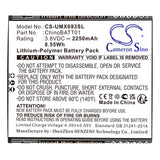 Battery for UMX Unimax U683CL ChinoBATT01 3.8V Li-Polymer 2250mAh / 8.55Wh