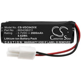 Battery for Vileda Quick and Clean 8654396211 3.7V Li-ion 2600mAh / 9.62Wh