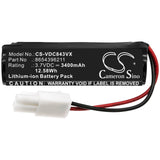 Battery for Vileda VI409842 8654396211 3.7V Li-ion 3400mAh / 12.58Wh