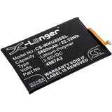 Battery for Wiko U30 4867A2 3.85V Li-Polymer 5800mAh / 22.33Wh