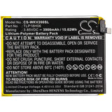 Battery for Wiko M2354 TLP18H06 3.85V Li-Polymer 3900mAh / 15.02Wh
