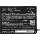 Battery for Wiko W-V720 386768 3.85V Li-Polymer 3800mAh / 14.63Wh