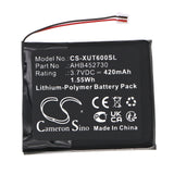 Battery for Xvive U6 Wireless Microphone Receive AHB452730 3.7V Li-Polymer 420mA