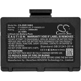 Battery for Zebra ZR138 P1098850-00, P1098850-002, P1098850-01 7.4V Li-ion 3400m