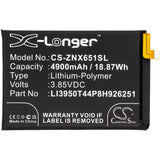 Battery for ZTE Nubia Play LI3950T44P8H926251 3.85V Li-Polymer 4900mAh / 18.87W
