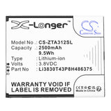 Battery for ZTE Blade A31 2021 Li3830T43P8H486375 3.8V Li-ion 2500mAh / 9.5Wh