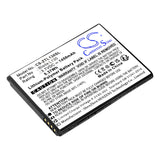Battery for ZTE GRAND MAX Li3816T43p4h604550 3.7V Li-Polymer 1450mAh / 5.37Wh