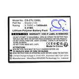 Battery for ZTE GRAND MAX Li3816T43p4h604550 3.7V Li-Polymer 1450mAh / 5.37Wh