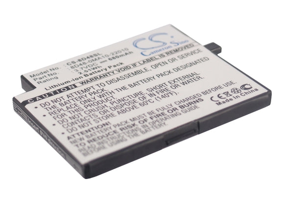 Battery for Sendo M500 8D48-0MA10-22010 3.7V Li-ion 680mAh
