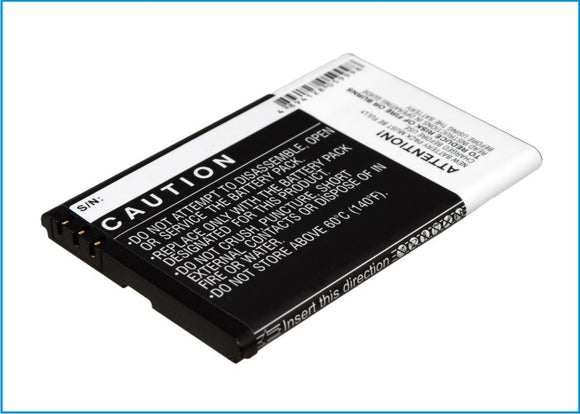 Battery for Acer beTouch E140 BT.0010S.002, HH08P 3.7V Li-ion 1700mAh / 6.3Wh