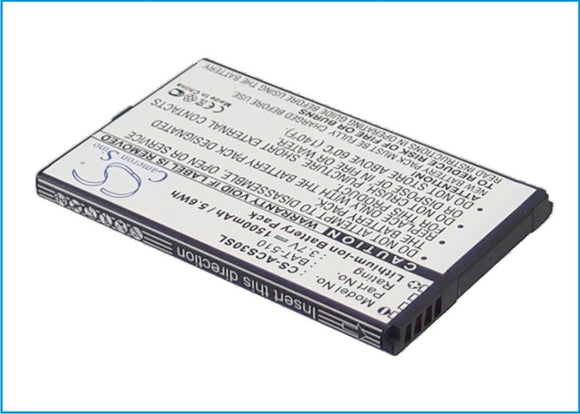 Battery for Acer Iconia Smart BAT-510, BAT-510 (1ICP5/42/61), BT0010S001, BT0010