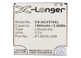 Battery for Acer V370 JD-201212-JLQU-C11M-003, KT.0010J.008 3.7V Li-ion 1800mAh 