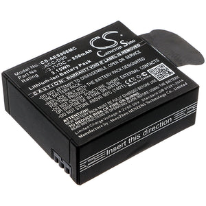 Battery for AEE D90 ACC-D90 3.7V Li-ion 850mAh / 3.15Wh