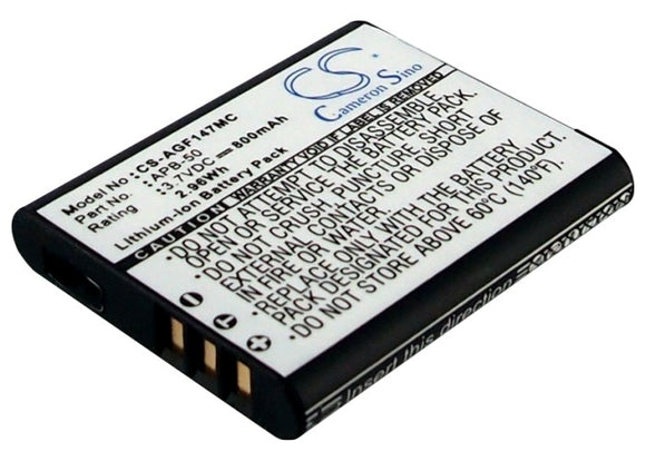 Battery for Agfa Optima 147 APB-50, APB-50(ICP7/35/41) 3.7V Li-ion 800mAh / 2.96