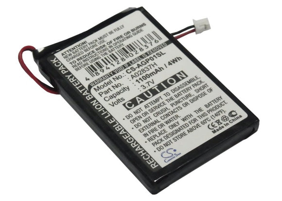 Battery for Audio Guidie Personalguide III Audioguides 3.7V Li-ion 1100mAh