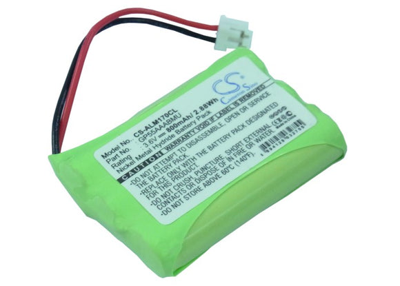 Battery for Alcatel Eole 170 MX 3.6V Ni-MH 800mAh / 2.88Wh
