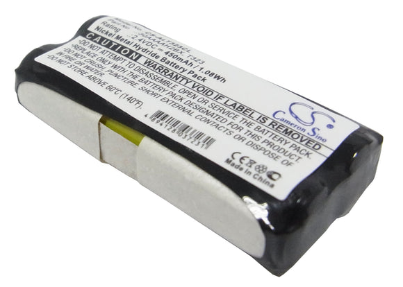 Battery for GP 30AAAAH2BX 30AAAAH2BX, T323 2.4V Ni-MH 450mAh
