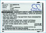 Battery for AMOI MD-1 MD-1 3.7V Li-ion 800mAh / 3.0Wh