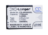 Battery for CPA HALO X 3.7V Li-ion 1700mAh / 6.29Wh