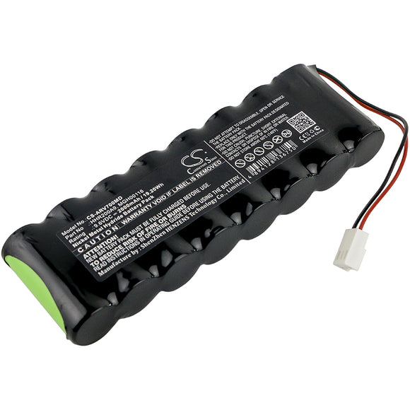 Battery for Arcomed AG Syramed USP6000 HHR200A9, MGH00116 9.6V Ni-MH 2000mAh / 1