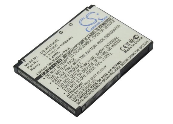 Battery for AT&T SMT-5700 BTR5700B 3.7V Li-ion 1200mAh / 4.44Wh