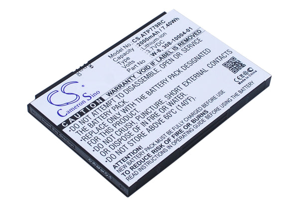 Battery for AT&T AirCard 810 308-10004-01, W-8 3.7V Li-ion 2000mAh / 7.40Wh