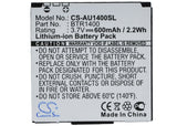 Battery for Audiovox PPC-1400 Slice BTR1400, BTR-1400 3.7V Li-ion 600mAh