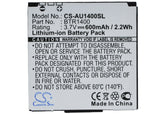 Battery for Audiovox CDM-1400 BTR1400, BTR-1400 3.7V Li-ion 600mAh