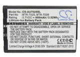 Battery for UTStarcom CDM120SP BTR-7025, BTR7026, BTR-7026 3.7V Li-ion 950mAh / 