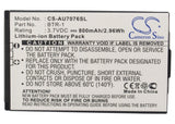 Battery for UTStarcom CDM7076 BTR1 3.7V Li-ion 800mAh / 2.96Wh