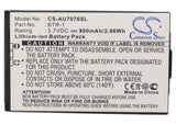 Battery for Audiovox CDM-7076 BTR1, BTR-1 3.7V Li-ion 800mAh / 2.96Wh