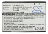 Battery for Audiovox PCD TXT8030 BTR-8030, BTR-8030B 3.7V Li-ion 800mAh / 2.96Wh