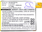 Battery for Asus ZenFone 3 Laser 0B200-02250000, C11P1606 3.85V Li-Polymer 2900m