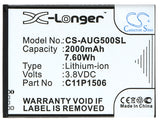 Battery for Asus ZenFone Go 5.5 C11P1506 3.8V Li-ion 2000mAh / 7.60Wh
