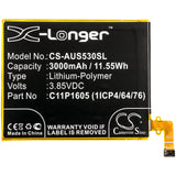 Battery for Asus ZenFone 3 Deluxe C11P1605 (1ICP4/64/76) 3.85V Li-Polymer 3000mA