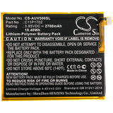 Battery for Asus A009 C11P1702 3.85V Li-Polymer 2700mAh / 10.40Wh