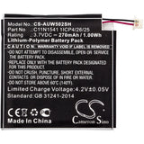 Battery for Asus ZenWatch 2 0B200-01760100, C11N1541 1ICP4/26/25 3.7V Li-Polymer