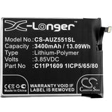 Battery for Asus Z00DDA C11P1609 1ICP5/65/80 3.85V Li-Polymer 3400mAh / 13.09Wh