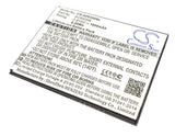 Battery for Archos Elements 50d Helium Dual SIM L AC50DHE 3.8V Li-ion 1600mAh / 