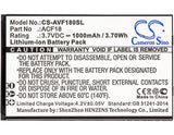 Battery for Archos F18 ACF18, ACF18V2 3.7V Li-ion 1000mAh / 3.70Wh