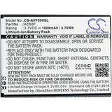 Battery for Archos 50F NEON AC50F, AC50FNEV 3.7V Li-ion 1000mAh / 3.70Wh