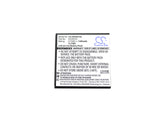 Battery for Archos 45c Platinum 6 AC45CPL, AL45CPL 3.7V Li-ion 1450mAh / 5.37Wh