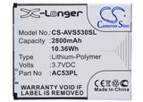 Battery for Archos 53 Platinum AC53PL 3.7V Li-Polymer 2800mAh / 10.36Wh