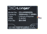 Battery for AUX V950 BA-046 3.8V Li-Polymer 2000mAh / 7.80Wh
