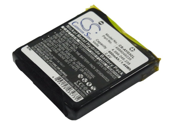 Battery for Aastra Openphone 28 2.4V Ni-MH 600mAh / 1.44Wh