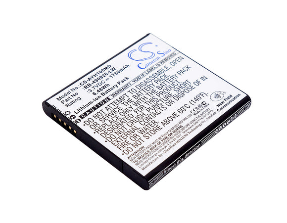 Battery for Ascom SH1-ABAA/F 490926A, RB-490926-LW 3.7V Li-ion 1750mAh / 6.48Wh