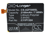 Battery for Asus ZenFone 5 A501CG 0B200-00850000, C11P1324 3.8V Li-Polymer 2100m