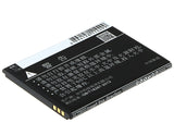 Battery for ZTE Blade GF3 Li3818T43P3h665344 3.7V Li-ion 1500mAh / 5.55Wh