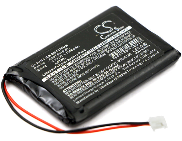 Battery for Babyalarm Neonate BC-5700D GSP053450PL 3.7V Li-Polymer 1100mAh / 4.0