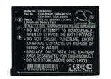 Battery for Panasonic Lumix DMC-TZ3 CGA-S007, CGA-S007A/1B, CGA-S007A/B, CGA-S00